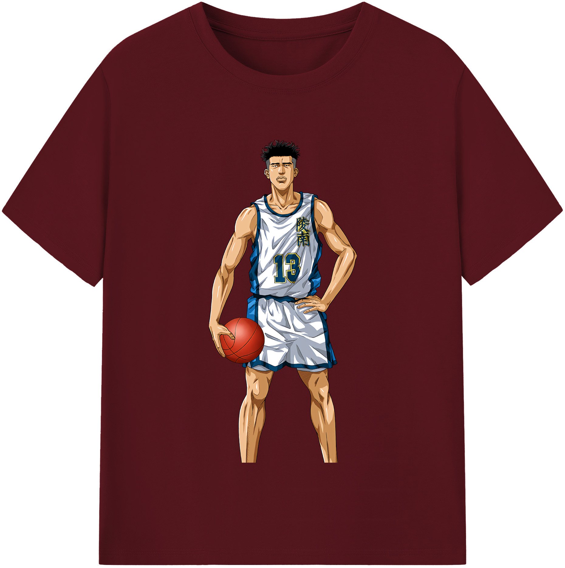 SLAM DUNK／スラムダンク 綿100％半袖Tシャツ（フロントプリント）